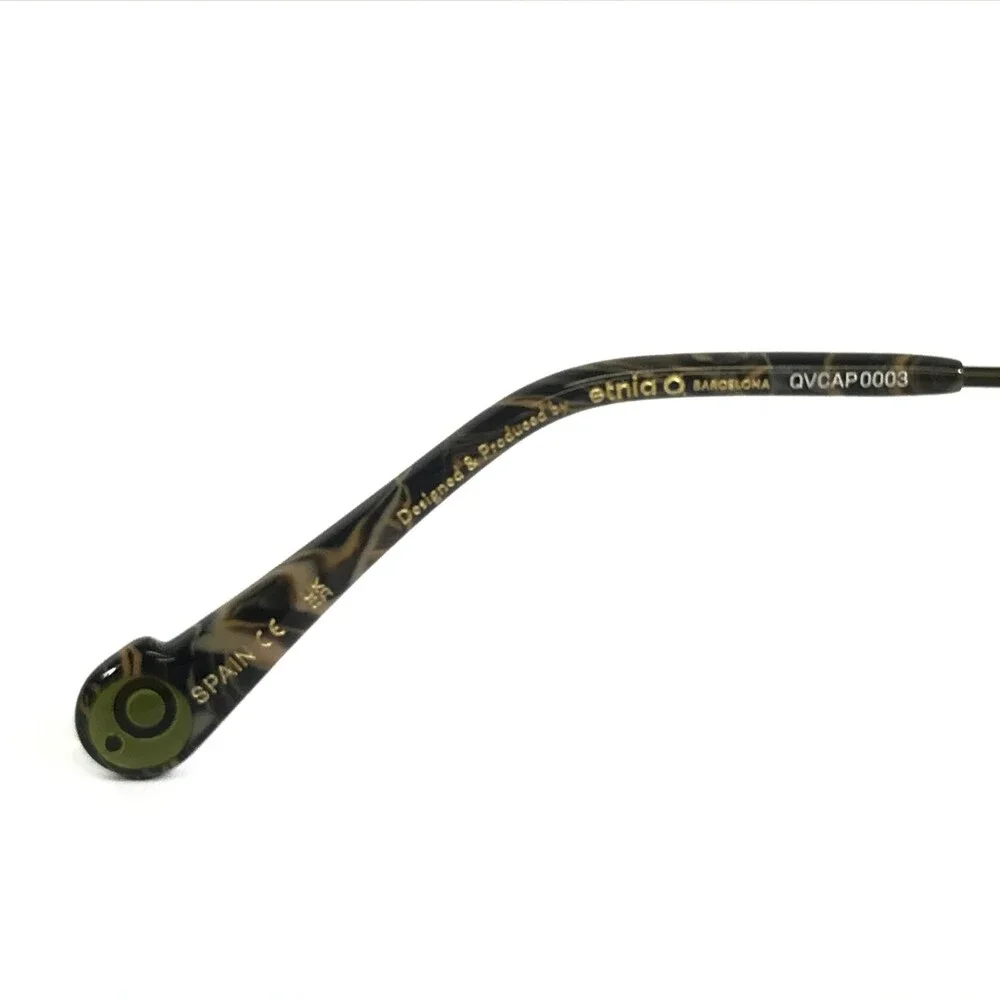 Etnia Barcelona Eyeglasses Frames EXEDRA GP Matte Dark Green Geometric 53-18-140